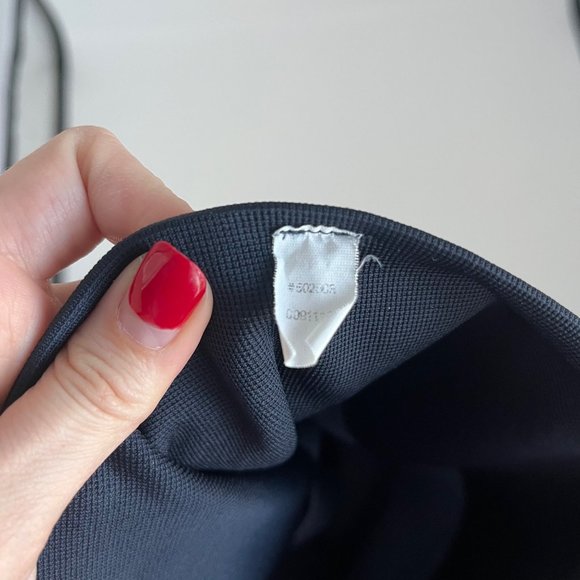 Spanx Dark Blue Moto Stripe Pull On Stretch Shapewear Leggings Small S Women's - Picture 8 of 8